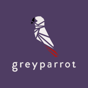 greyparrot logo purple